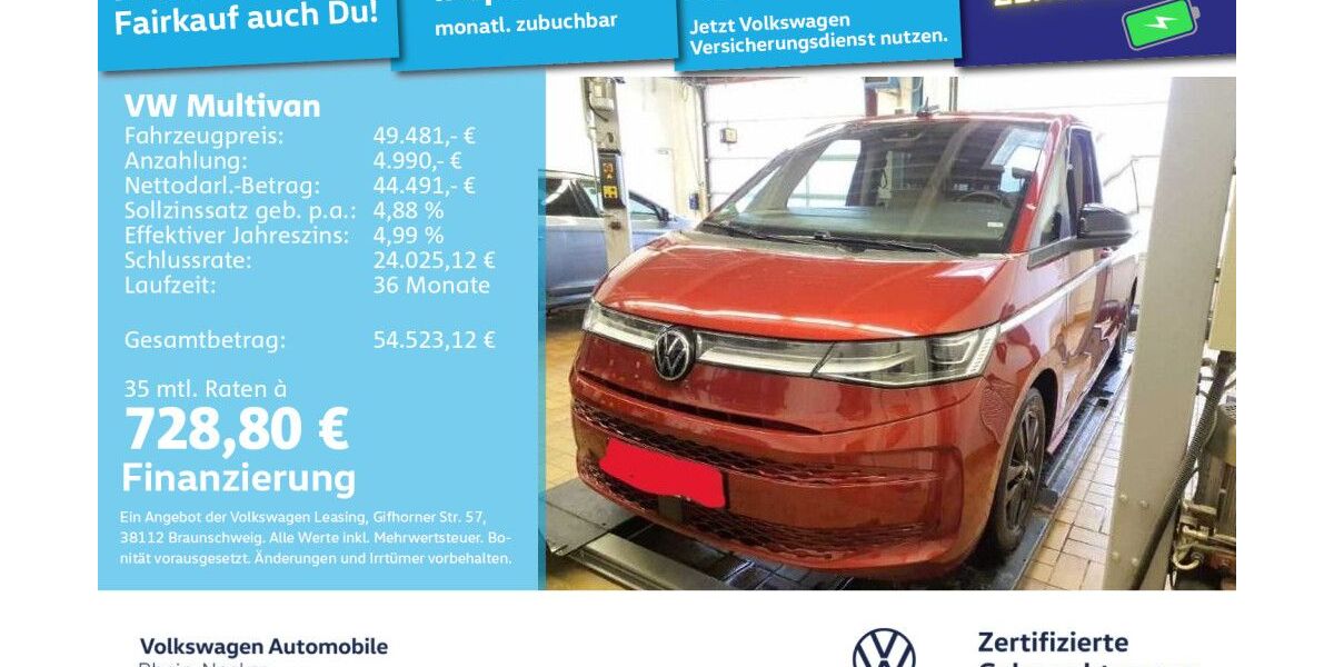 VW T7 Multivan 36.213 km 48.986 &euro; Mannheim 68309