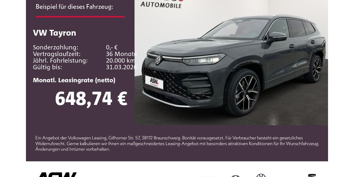 VW Tayron 4.900 km 56.960 &euro; Sinsheim 74889