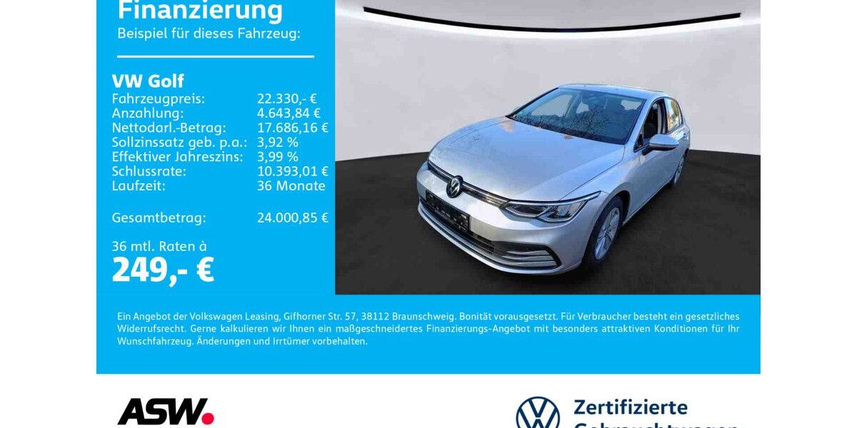 VW Golf 14.800 km 21.660 &euro; Sinsheim 74889