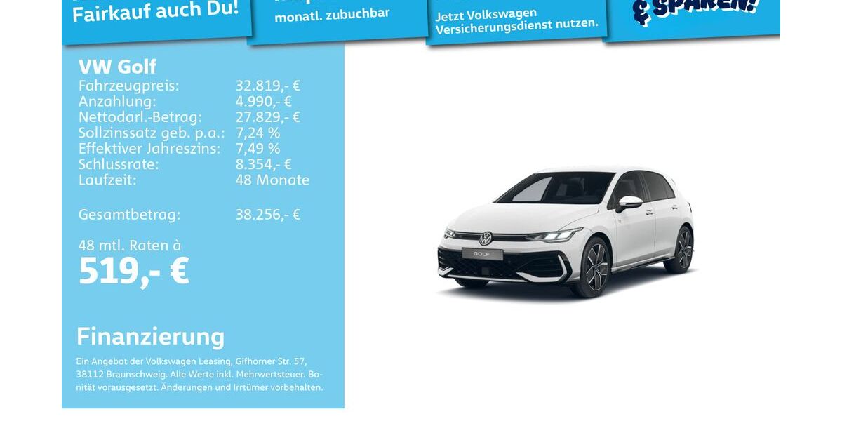 VW Golf 4.992 km 32.491 &euro; Mannheim 68309