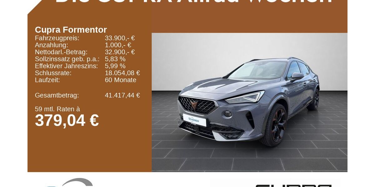 Cupra Formentor 57.263 km 33.500 &euro; Ludwigshafen 67063