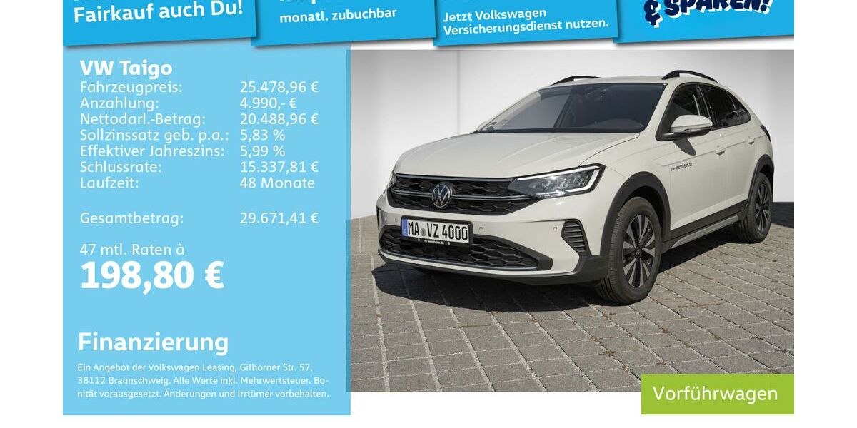 VW Taigo 9.900 km 23.999 &euro; Mannheim 68309