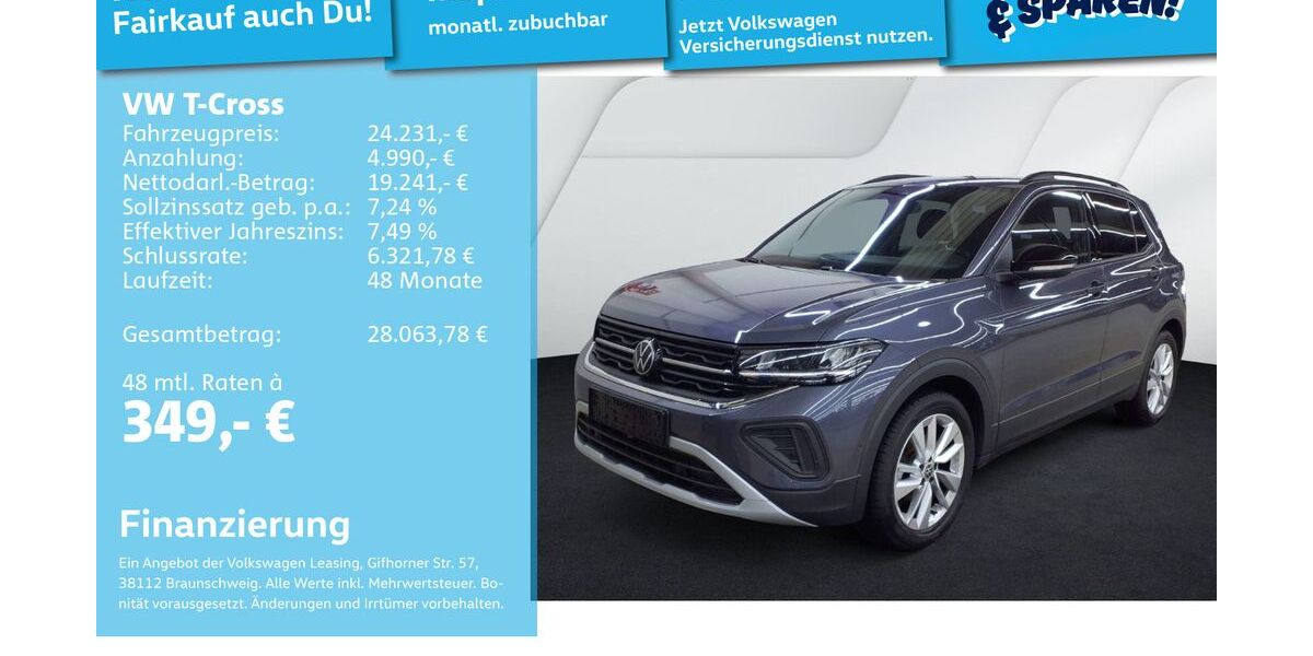 VW T-Cross 24.438 km 23.492 &euro; Mannheim 68309