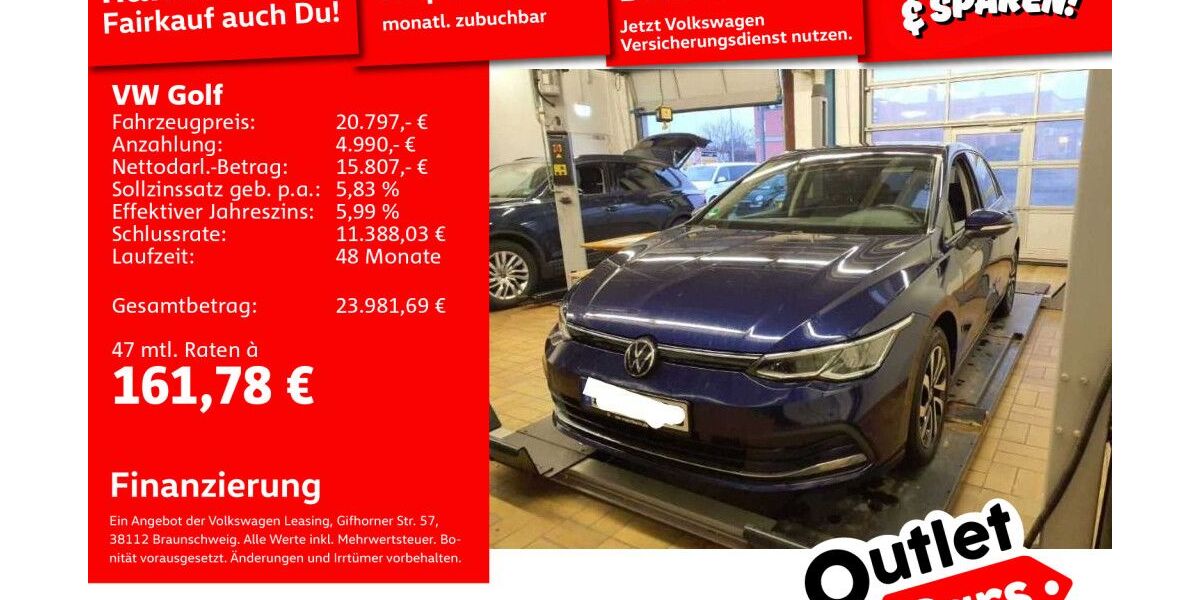 VW Golf 79.957 km 20.589 &euro; Mannheim 68309