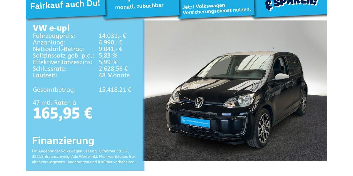 VW e-up! 31.191 km 13.891 &euro; Mannheim 68309