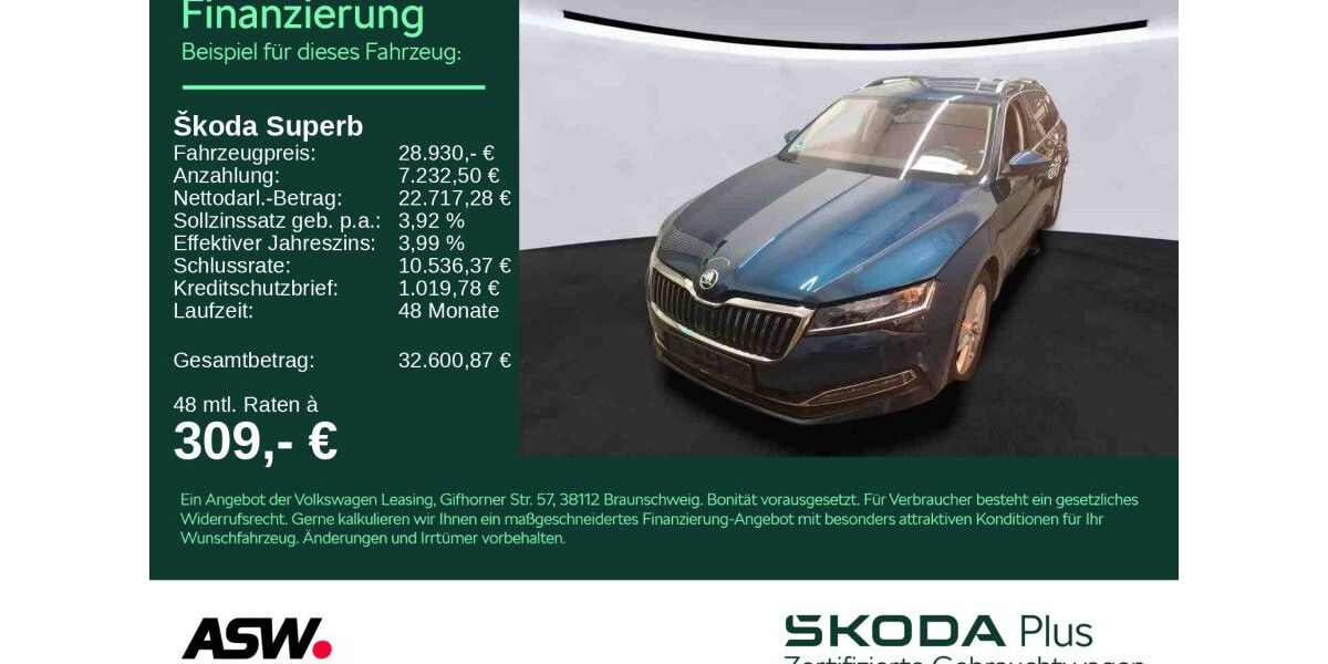 Skoda Superb 86.990 km 28.930 &euro; Sinsheim 74889