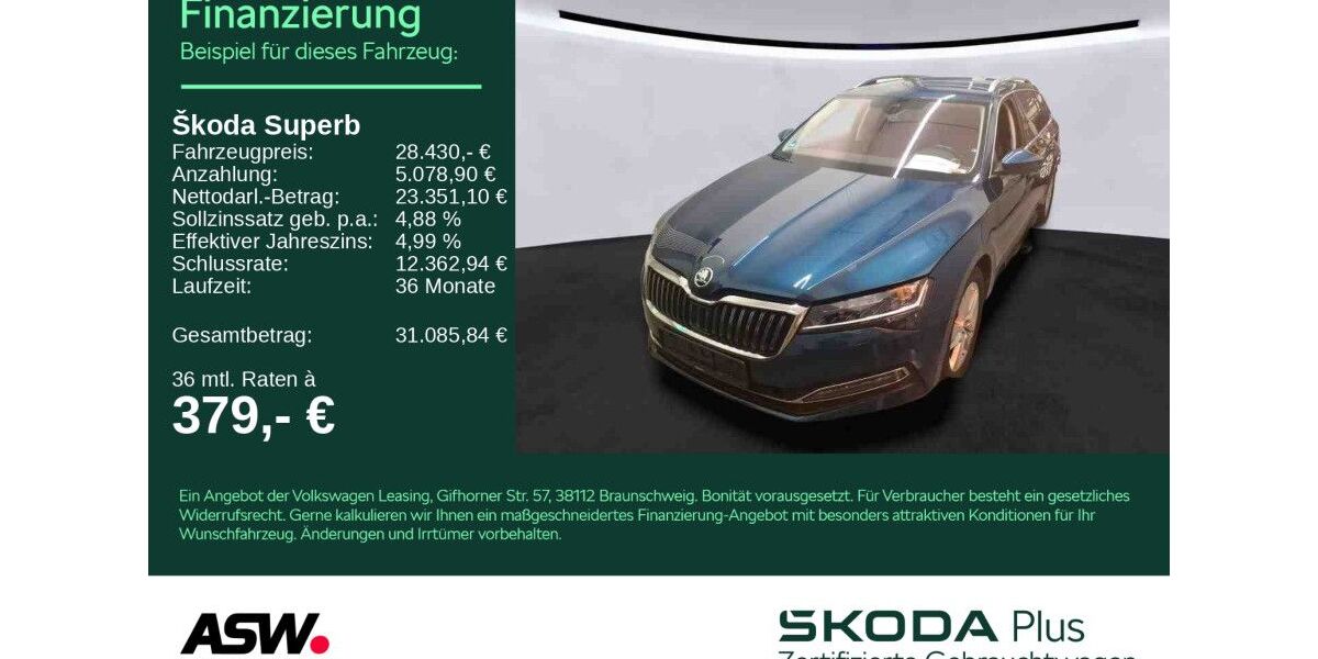 Skoda Superb 86.990 km 28.430 &euro; Sinsheim 74889