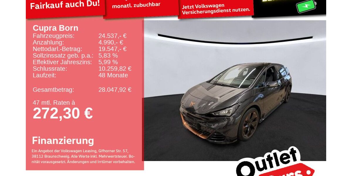 Cupra Born 34.629 km 23.399 &euro; Weinheim 69469