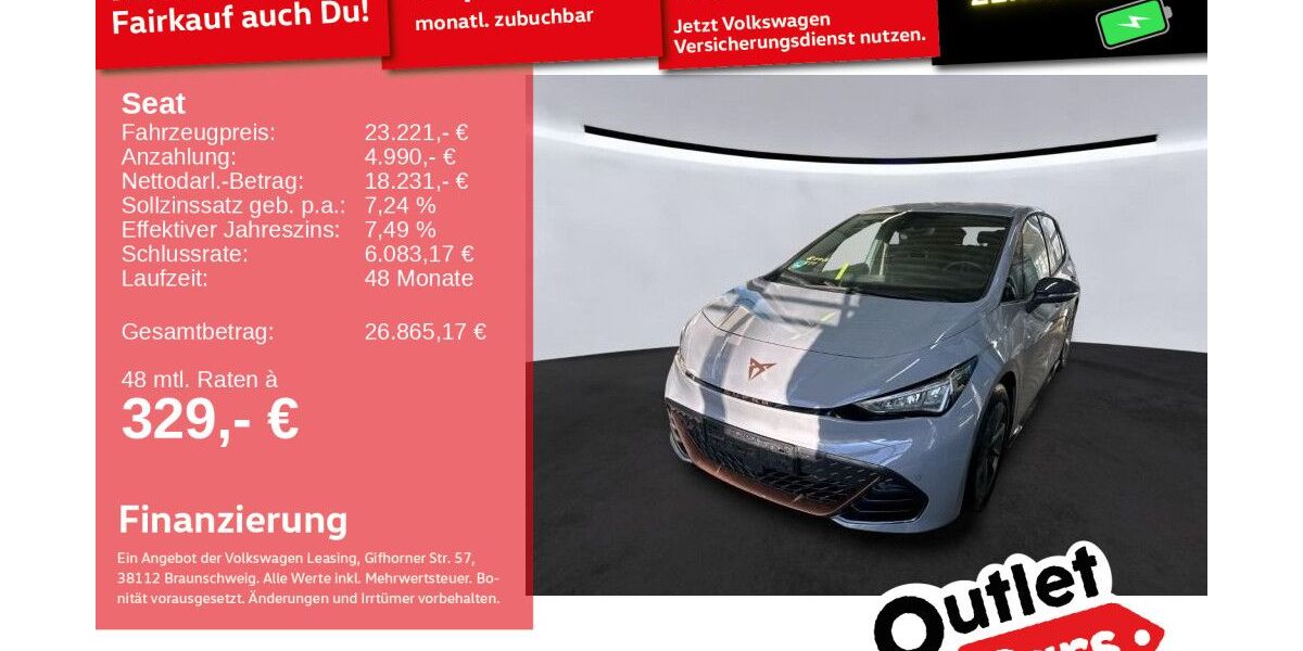 Cupra Born 39.332 km 22.199 &euro; Weinheim 69469