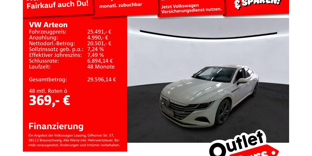 VW Arteon 80.248 km 24.692 &euro; Mannheim 68309