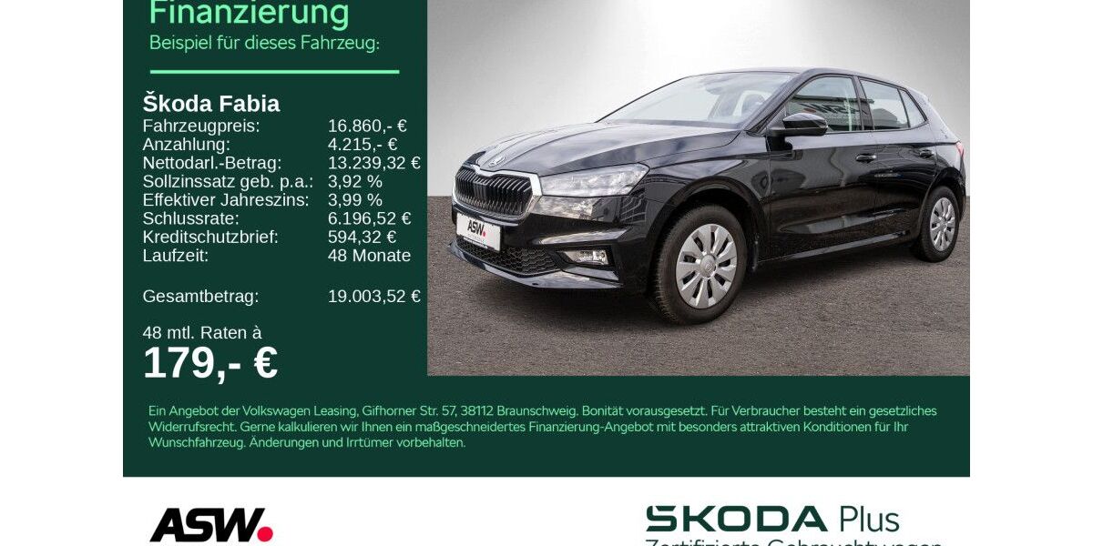 Skoda Fabia 9.999 km 16.690 &euro; Sinsheim 74889