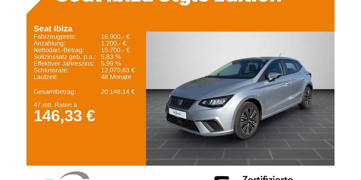 Seat Ibiza 34.606 km 16.900 &euro; Ludwigshafen 67063