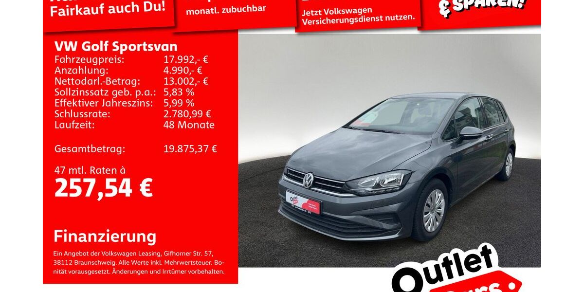 VW Golf Sportsvan 57.349 km 14.699 &euro; Mannheim 68309
