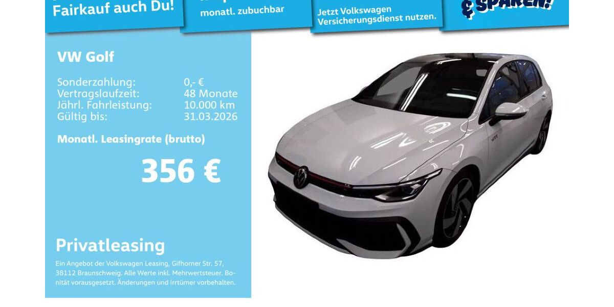 VW Golf 3.280 km 35.499 &euro; Mannheim 68309