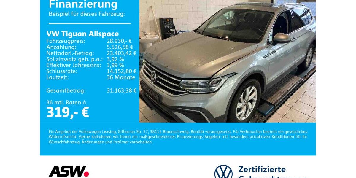 VW Tiguan Allspace 95.500 km 27.860 &euro; Sinsheim 74889