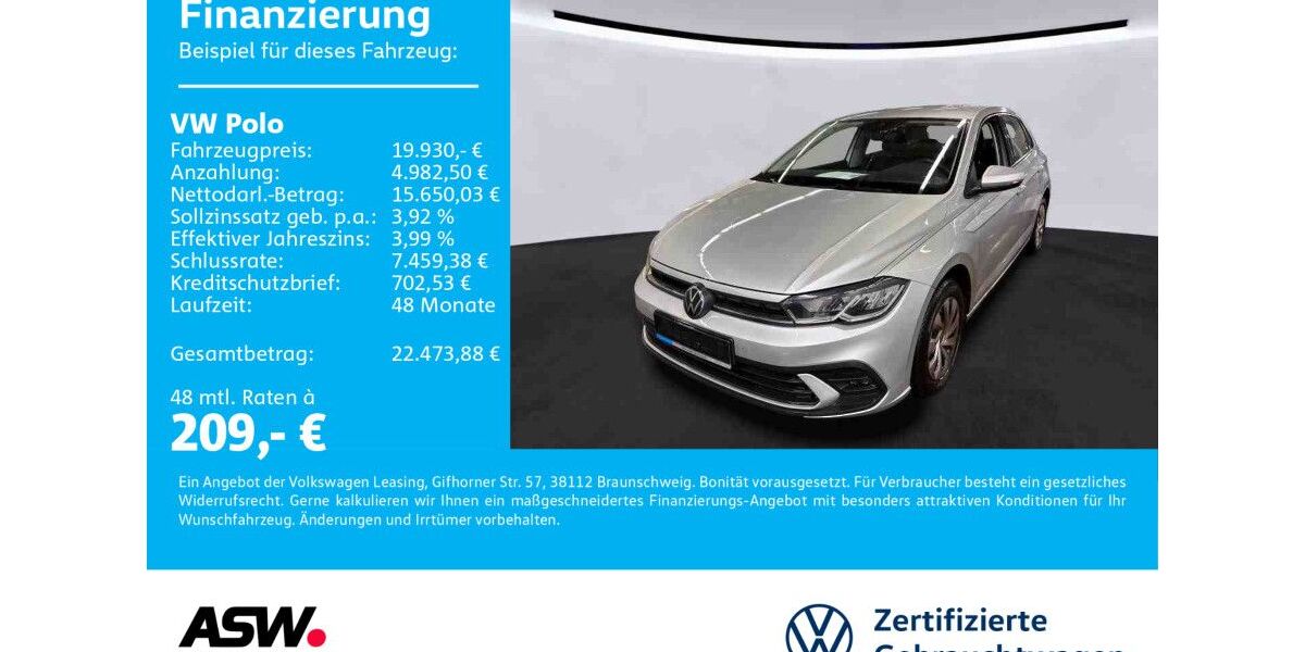 VW Polo 23.200 km 19.930 &euro; Sinsheim 74889
