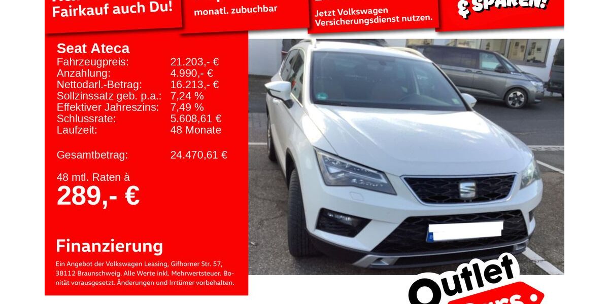 Seat Ateca 59.212 km 20.991 &euro; Weinheim 69469