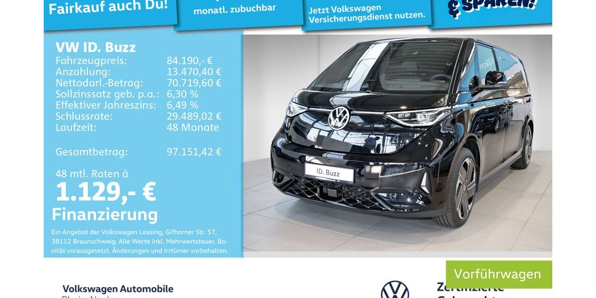 VW ID. Buzz 9.900 km 82.300 &euro; Mannheim 68309