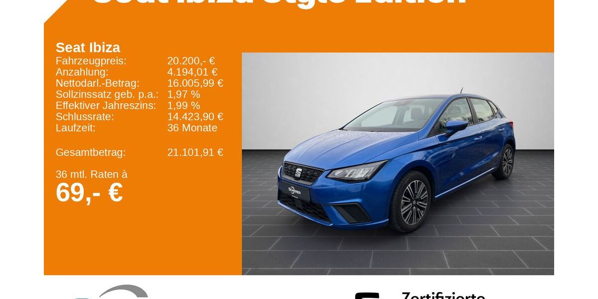 Seat Ibiza 22.632 km 20.200 &euro; Heidelberg 69123