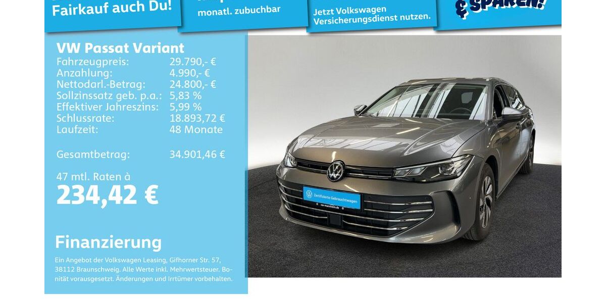 VW Passat Variant 41.789 km 29.492 &euro; Mannheim 68309