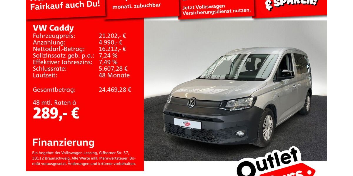 VW Caddy 73.419 km 20.990 &euro; Mannheim 68309