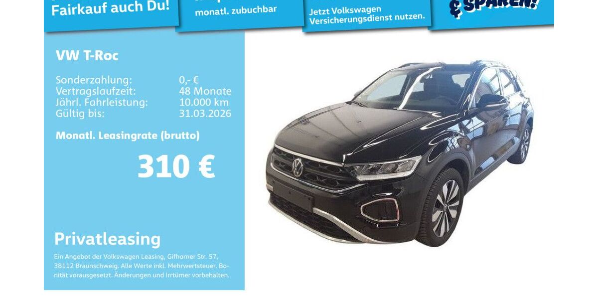 VW T-Roc 27.267 km 27.996 &euro; Mannheim 68309