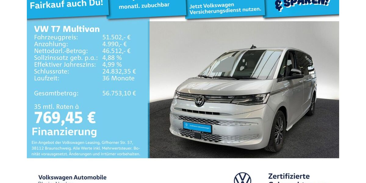 VW T7 Multivan 52.169 km 51.002 &euro; Mannheim 68309