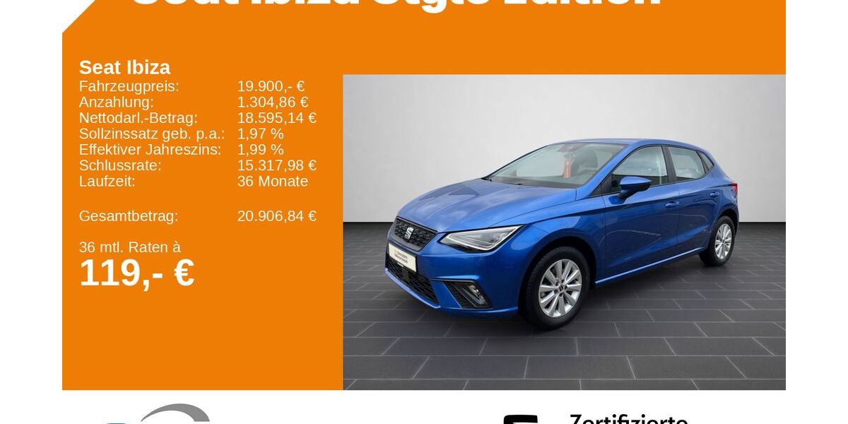 Seat Ibiza 15.570 km 19.900 &euro; Ladenburg 68526