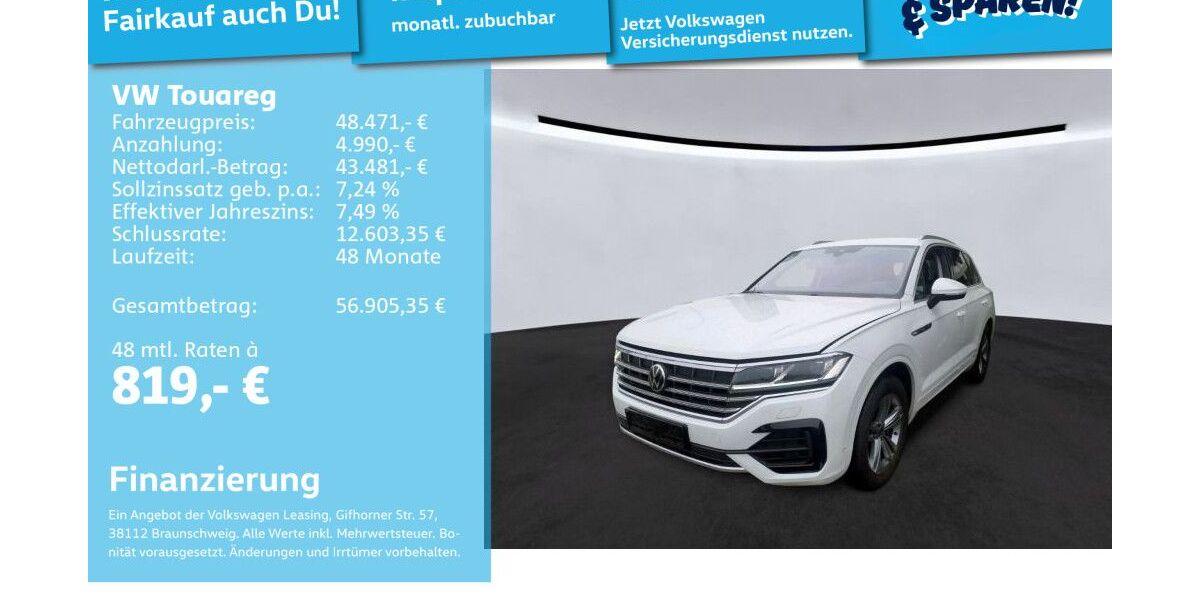 VW Touareg 51.937 km 46.992 &euro; Mannheim 68309