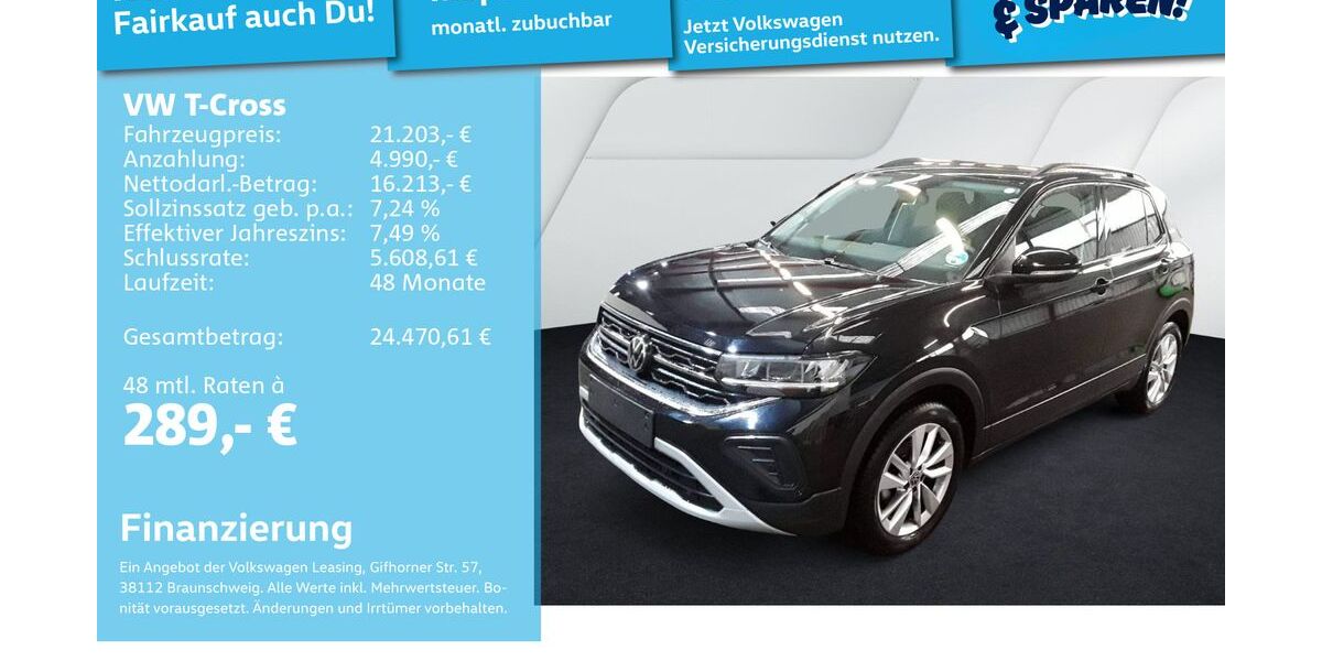 VW T-Cross 22.967 km 20.991 &euro; Mannheim 68309