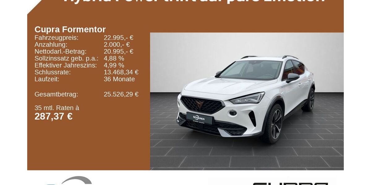 Cupra Formentor 57.434 km 22.995 &euro; Heidelberg 69123