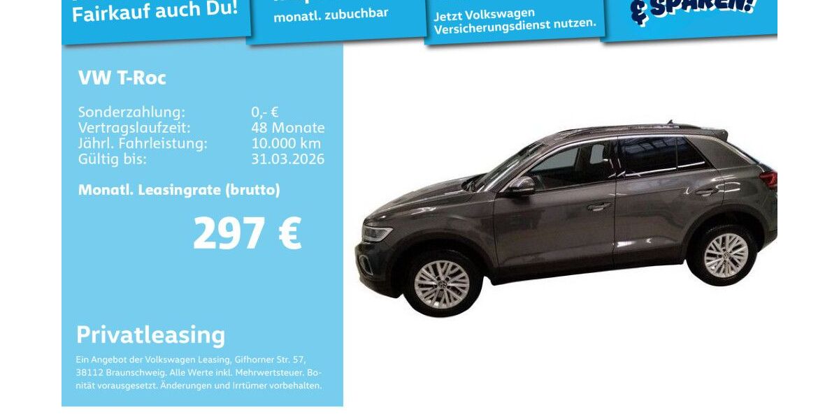 VW T-Roc 15.027 km 27.999 &euro; Mannheim 68309