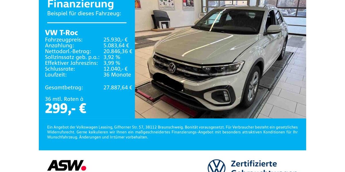 VW T-Roc 19.999 km 24.730 &euro; Sinsheim 74889