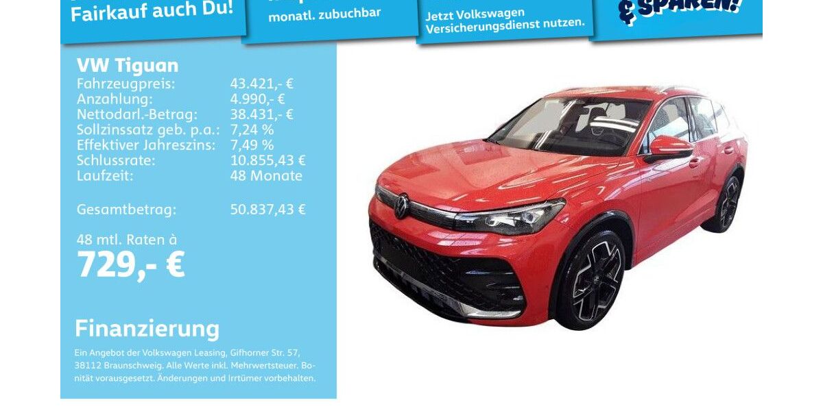 VW Tiguan 13.653 km 41.992 &euro; Mannheim 68309