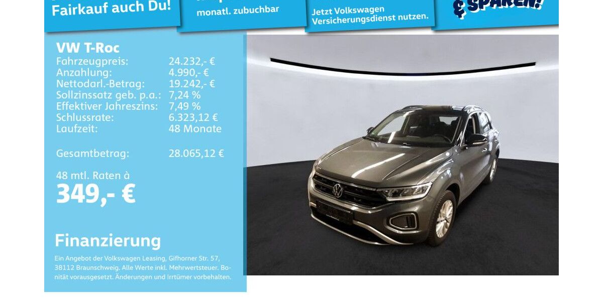 VW T-Roc 49.990 km 23.990 &euro; Mannheim 68309