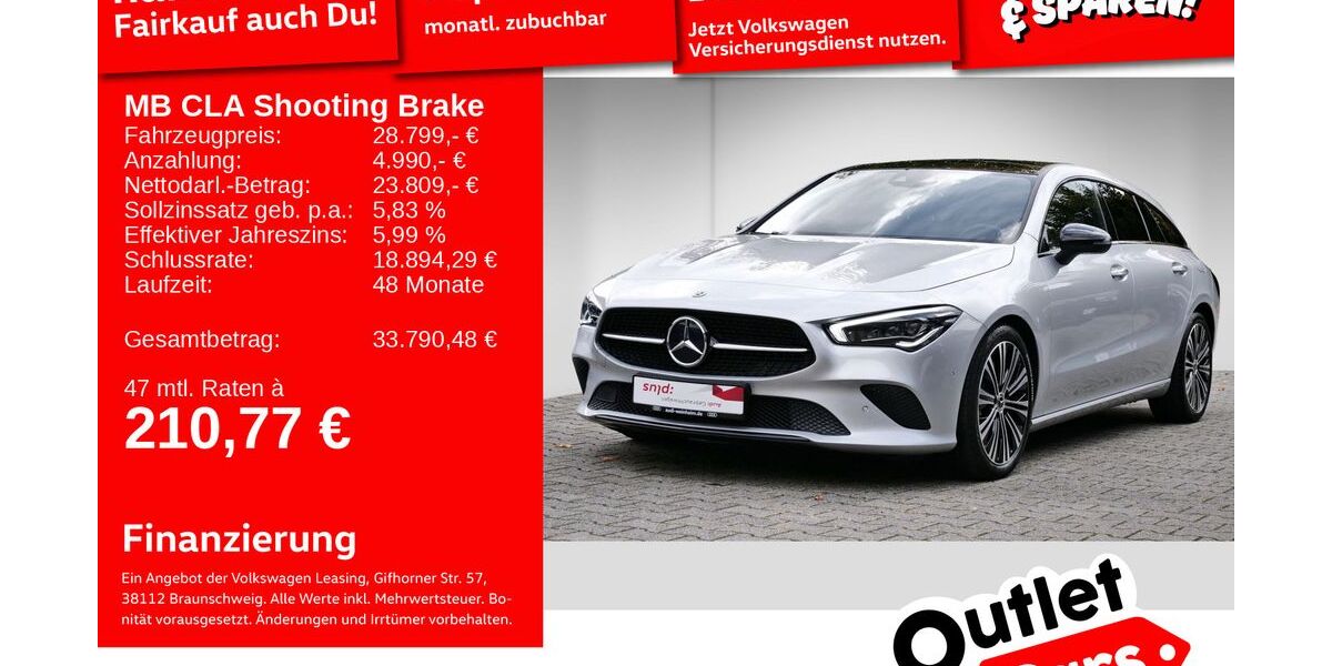 Mercedes-Benz CLA Shooting Brake 27.787 km 27.999 &euro; Mannheim 68309