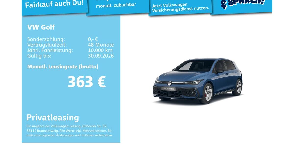 VW Golf 8.955 km 33.948 &euro; Mannheim 68309