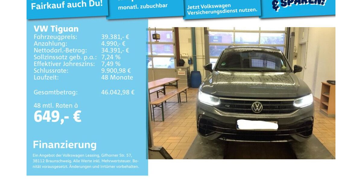 VW Tiguan 40.516 km 38.987 &euro; Mannheim 68309