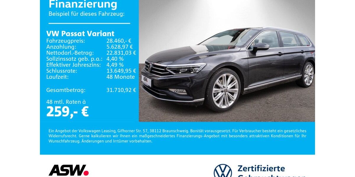 VW Passat Variant 96.900 km 28.460 &euro; Sinsheim 74889