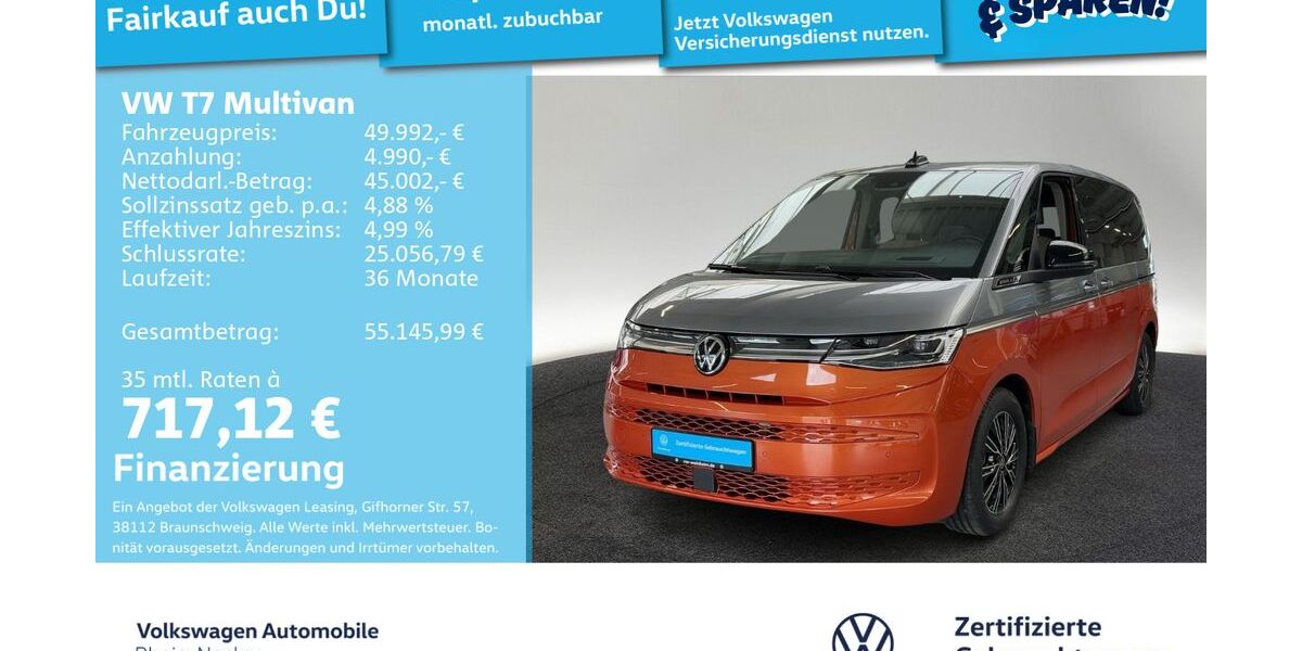 VW T7 Multivan 50.713 km 47.999 &euro; Mannheim 68309