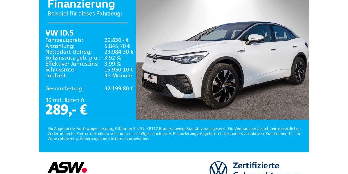 VW ID.5 59.700 km 26.490 &euro; Sinsheim 74889