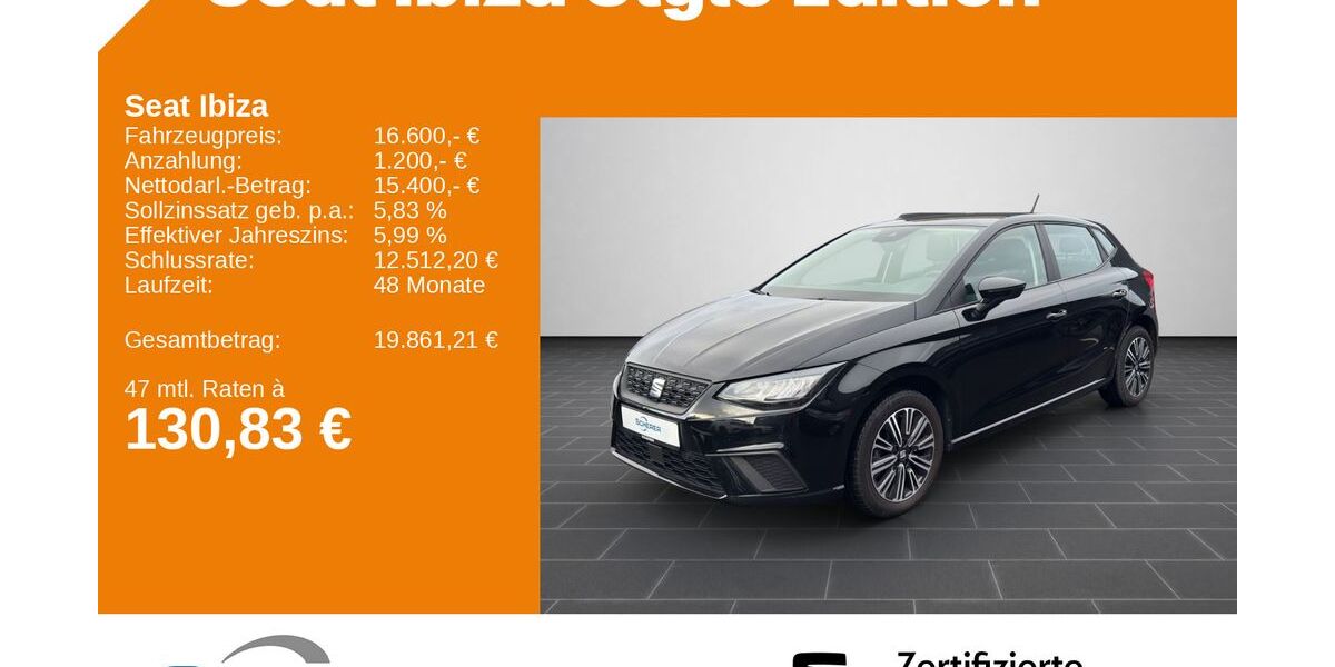Seat Ibiza 33.484 km 16.600 &euro; Ludwigshafen 67063