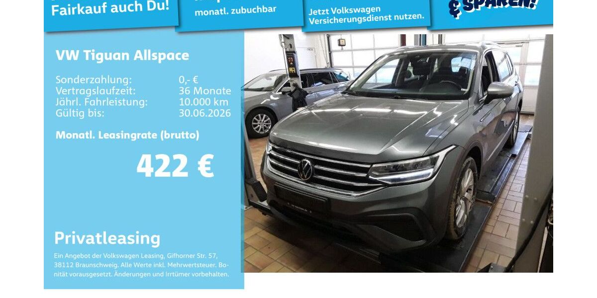 VW Tiguan Allspace 47.801 km 30.991 &euro; Mannheim 68309