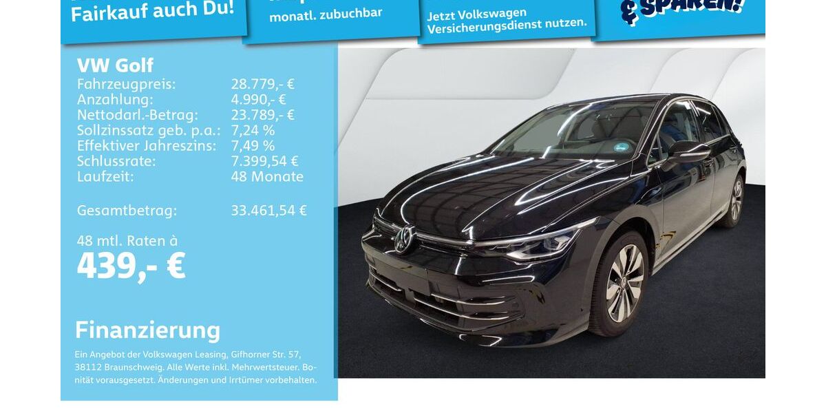 VW Golf 25.104 km 27.992 &euro; Mannheim 68309