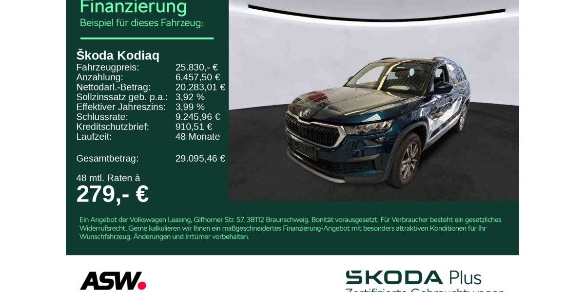 Skoda Kodiaq 105.930 km 25.830 &euro; Sinsheim 74889