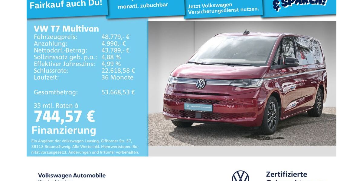 VW T7 Multivan 36.213 km 46.892 &euro; Mannheim 68309
