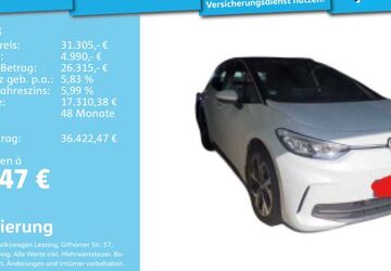 VW ID.3 3.300 km 30.992 &euro; Mannheim 68309
