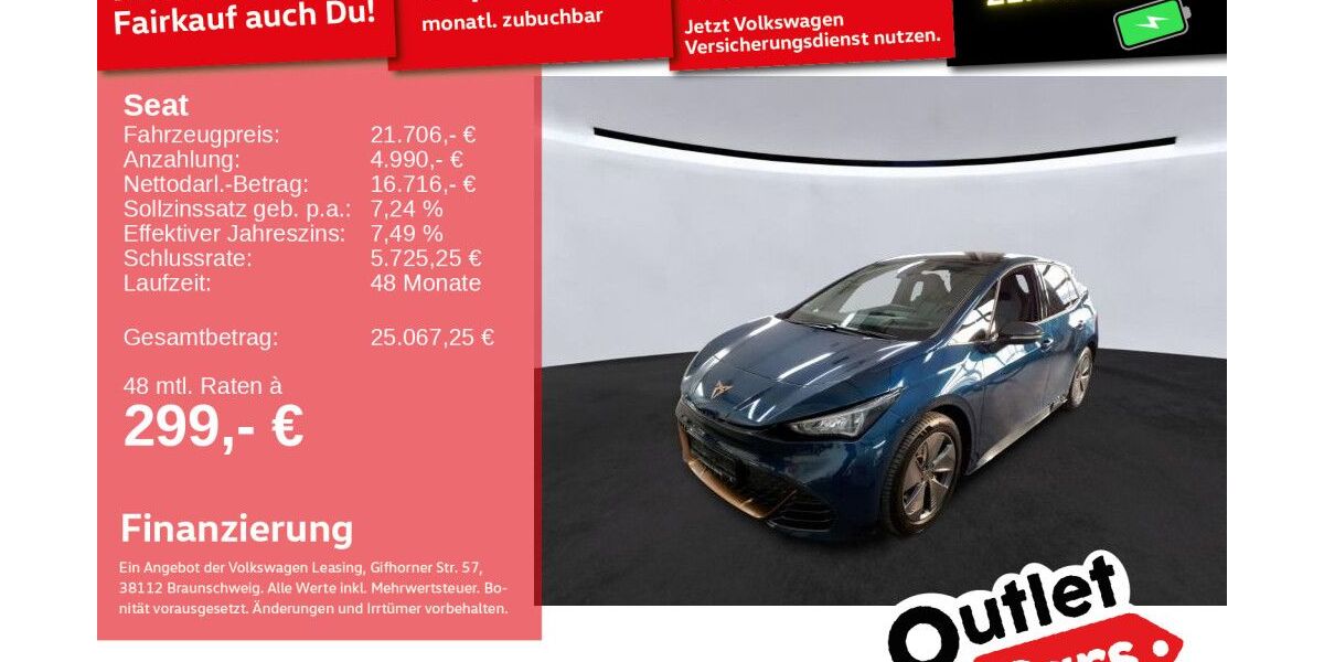 Cupra Born 65.052 km 21.489 &euro; Weinheim 69469