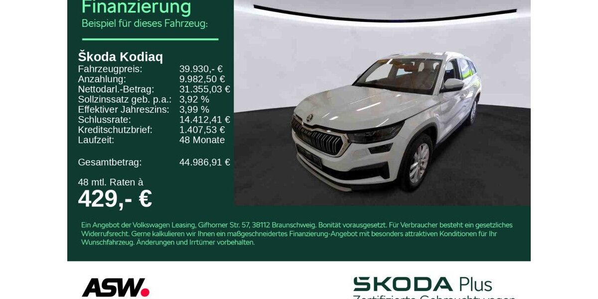 Skoda Kodiaq 30.800 km 39.930 &euro; Sinsheim 74889