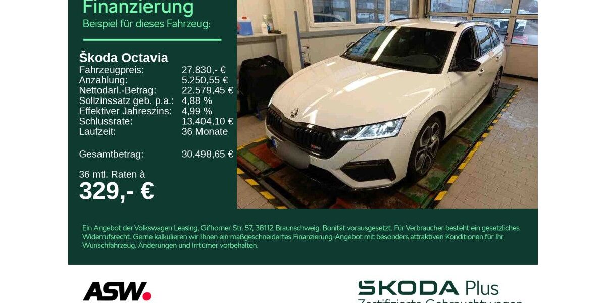 Skoda Octavia 117.000 km 26.730 &euro; Sinsheim 74889